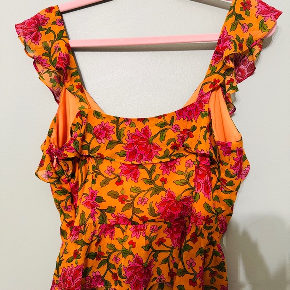 NWT - 100% Silk Veronica Beard Randa Floral-Silk Top - Size 6 - Picture 3 of 6